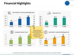 Financial highlights finance ppt visual aids infographic template