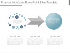 Financial Highlights Powerpoint Slide Template