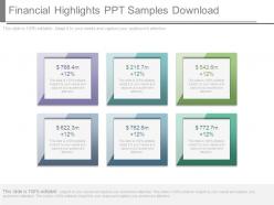 Financial highlights ppt samples download