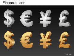 Financial icons powerpoint presentation slides db