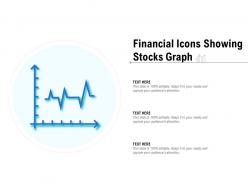 Financial icons showing stocks graph