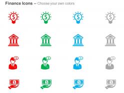 Financial idea generation banking solutions ppt icons graphics