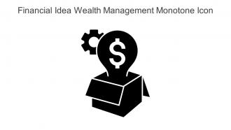 Financial Idea Wealth Management Monotone Icon In Powerpoint Pptx Png And Editable Eps Format