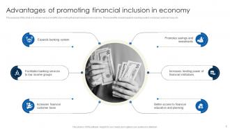 Financial Inclusion To Promote Economic Development Fin CD Attractive Colorful