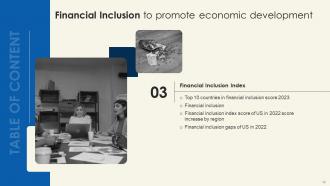 Financial Inclusion To Promote Economic Development Fin CD Slides Impressive