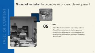 Financial Inclusion To Promote Economic Development Fin CD Researched Impressive