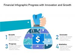 Financial infographic progress with innovation and growth