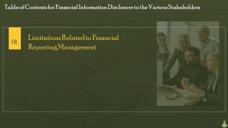 Financial Information Disclosure To The Various Stakeholders Powerpoint Presentation Slides