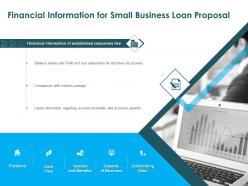 Financial information for small business loan proposal ppt powerpoint presentation diagrams