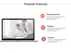 Financial insecurity ppt powerpoint presentation model show cpb