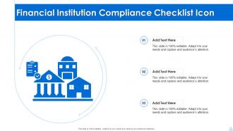 Financial Institution Compliance Checklist Icon