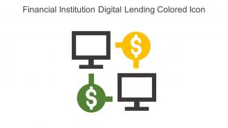 Financial Institution Digital Lending Colored Icon In Powerpoint Pptx Png And Editable Eps Format