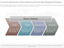 Financial instruments in stock market powerpoint slide background designs
