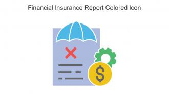 Financial Insurance Report Colored Icon In Powerpoint Pptx Png And Editable Eps Format