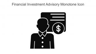 Financial Investment Advisory Monotone Icon In Powerpoint Pptx Png And Editable Eps Format