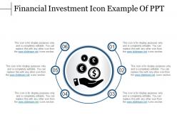 Financial Investment Icon Example Of Ppt