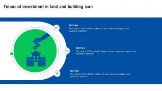 Financial Investment In Land And Building Icon