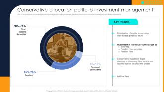 Financial Investment Portfolio Management Conservative Allocation Portfolio Investment Management