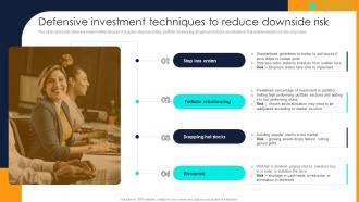 Financial Investment Portfolio Management Defensive Investment Techniques To Reduce Downside Risk