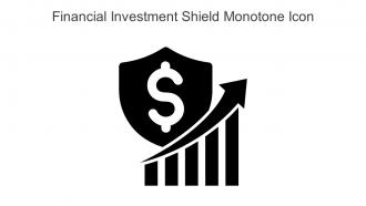Financial Investment Shield Monotone Icon In Powerpoint Pptx Png And Editable Eps Format