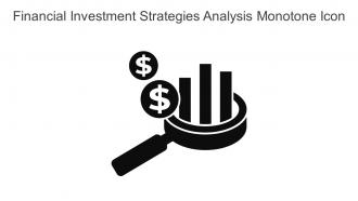 Financial Investment Strategies Analysis Monotone Icon In Powerpoint Pptx Png And Editable Eps Format