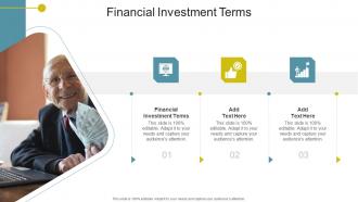 Financial Investment Terms In Powerpoint And Google Slides Cpb