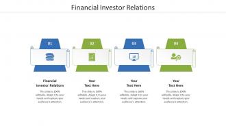 Financial investor relations ppt powerpoint presentation professional example file cpb