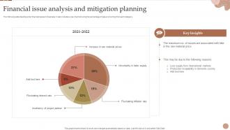 Financial Issue Analysis And Mitigation Planning