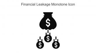 Financial Leakage Monotone Icon In Powerpoint Pptx Png And Editable Eps Format