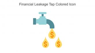 Financial Leakage Tap Colored Icon In Powerpoint Pptx Png And Editable Eps Format