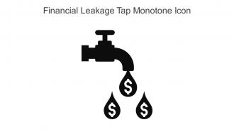 Financial Leakage Tap Monotone Icon In Powerpoint Pptx Png And Editable Eps Format