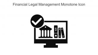 Financial Legal Management Monotone Icon In Powerpoint Pptx Png And Editable Eps Format