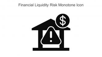 Financial Liquidity Risk Monotone Icon In Powerpoint Pptx Png And Editable Eps Format