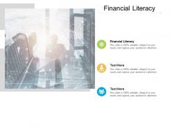 Financial literacy ppt powerpoint presentation pictures smartart cpb