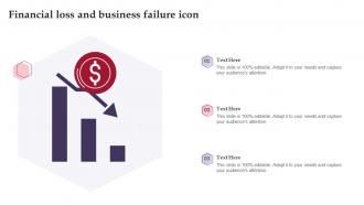 Financial Loss And Business Failure Icon