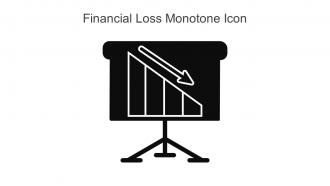 Financial Loss Monotone Icon In Powerpoint Pptx Png And Editable Eps Format