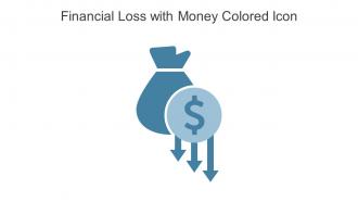 Financial Loss With Money Colored Icon In Powerpoint Pptx Png And Editable Eps Format