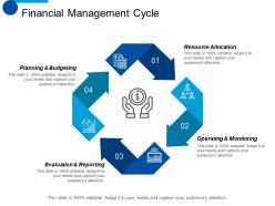 Financial management cycle resource allocation ppt summary smartart