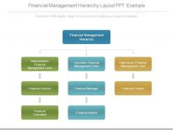 Financial management hierarchy layout ppt example