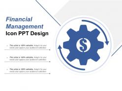 Financial management icon ppt design