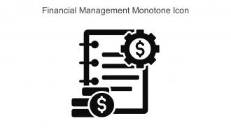 Financial Management Monotone Icon In Powerpoint Pptx Png And Editable Eps Format