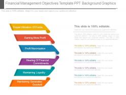 Financial management objectives template ppt background graphics