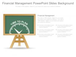Financial management powerpoint slides background