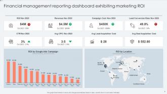 Financial Management Reporting Dashboard Powerpoint Ppt Template Bundles Aesthatic Appealing