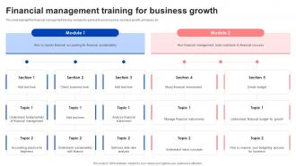 Financial Management Training For Business Growth