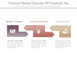 Financial Market Channels Ppt Example File