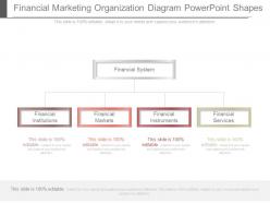 Financial marketing organization diagram powerpoint shapes
