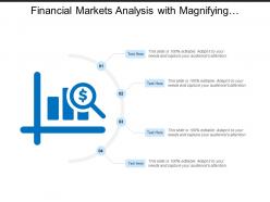 Financial Markets Analysis With Magnifying Glass Showing Dollar Sign
