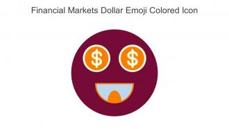 Financial Markets Dollar Emoji Colored Icon In Powerpoint Pptx Png And Editable Eps Format