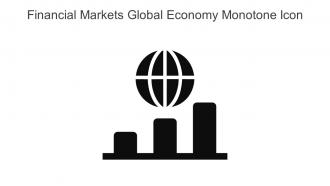 Financial Markets Global Economy Monotone Icon In Powerpoint Pptx Png And Editable Eps Format